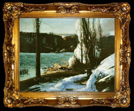framed  George Wesley Bellows The Palisades, ta009-2